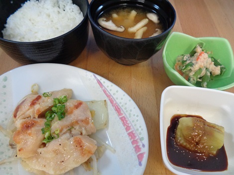 鶏肉のネギ塩焼き