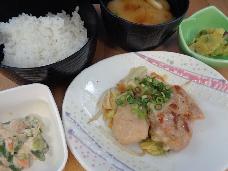 鶏肉のネギ塩焼き