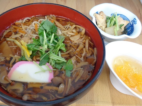 きのこあんかけ蕎麦