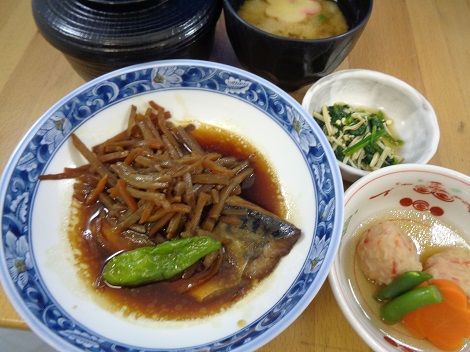 鯖の出汁醤油煮