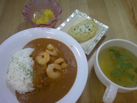 エビのマサラカレー